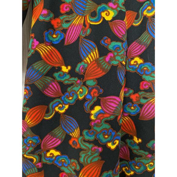 Vintage Goldworm long sleeve, geometric, and floral print dress - Picture 3 of 10